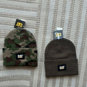 Bundle lot Mens CAT beanies two new